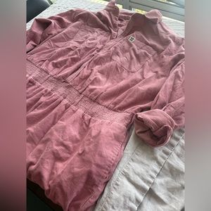Lucy & Yak - Pink Corduroy Jumpsuit - Size 3X